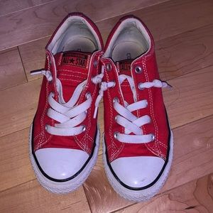 Red Slip-on Converse